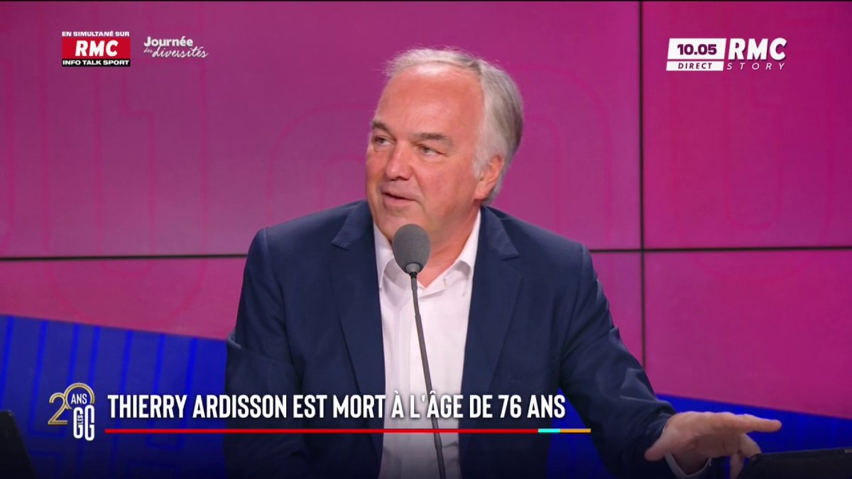 ⚫ Thierry Ardisson est mort à l'âge de 76 ans 🎙️ "Tous les animateurs de talk-shows aujourd'hui lui doivent quelque chose", affirme Olivier Truchot #GGRMC