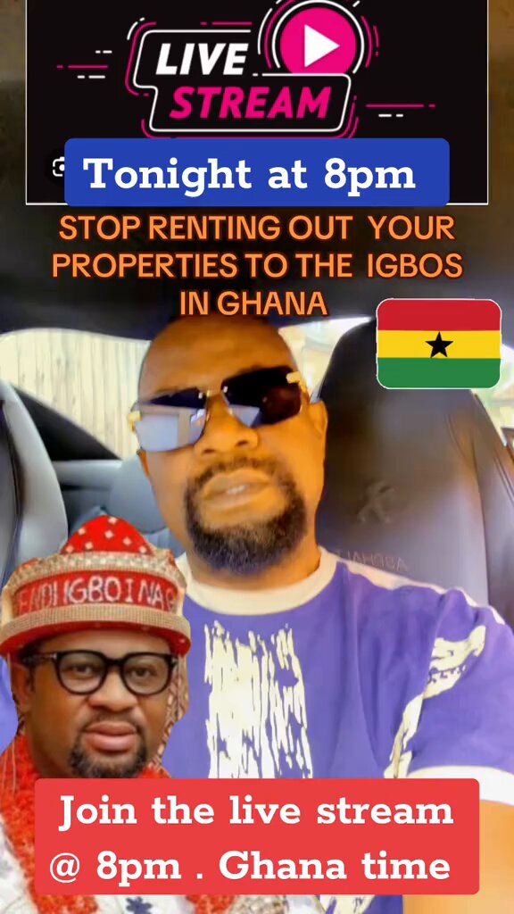 Just like Nigerian landlords are rejecting Igbos, the Ghanaians are now urging their people to do the same! Honestly the ibos are cursed oh!! 😂😂