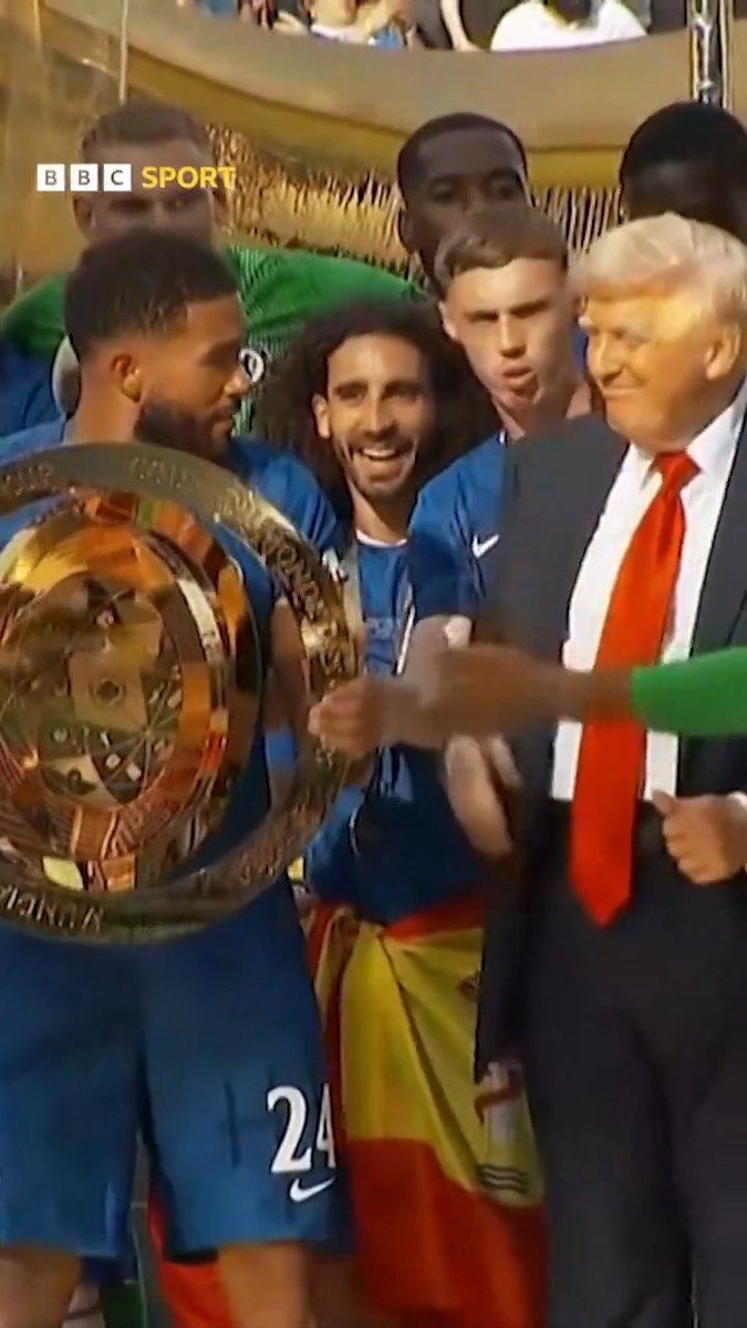 Cole Palmer was left a little "confused" over what US President Donald Trump did during Chelsea's Club World Cup trophy lift.