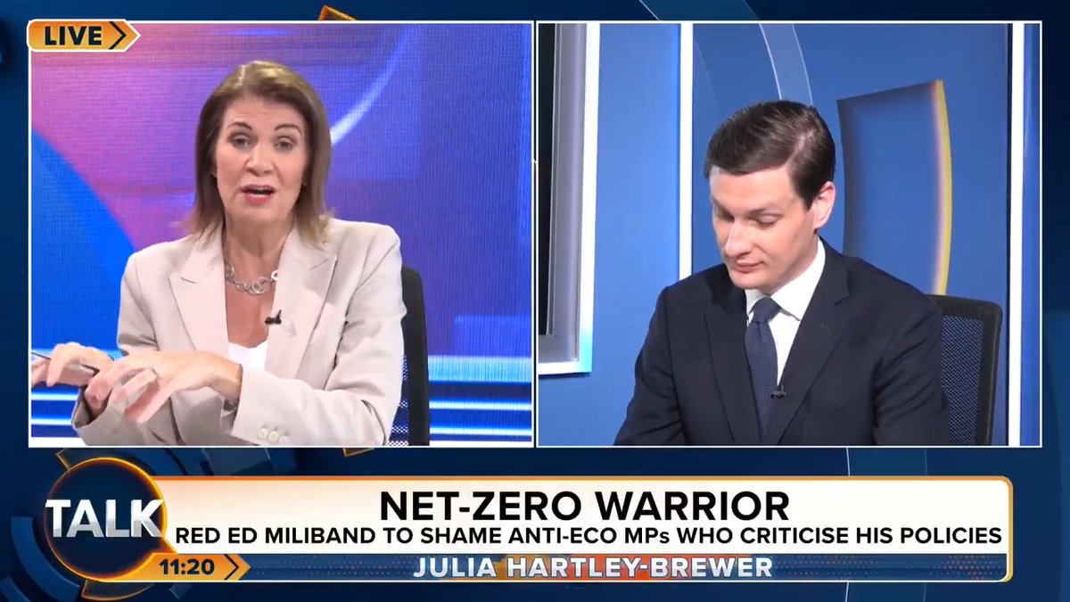 Julia Hartley-Brewer and Sam Armstrong call for Ed Miliband to resign, after reports he is planning to 'shame' anti-eco MPs. "They wouldn't know how to run a major economy if it smacked them in the face... It is totemically bad - he is lunatic let out of the asylum!" Julia Hartley-Brewer