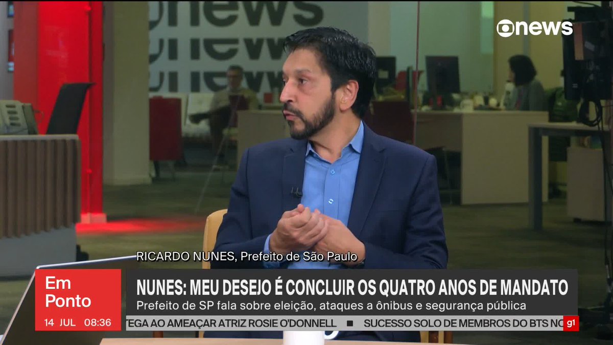 🇧🇷 Ricardo Nunes diz que seria candidato ao governo de São Paulo, em 2026, se Tarcísio lhe pedir: “O que o Tarcísio me pedir, eu não tenho como negar”, respondeu.