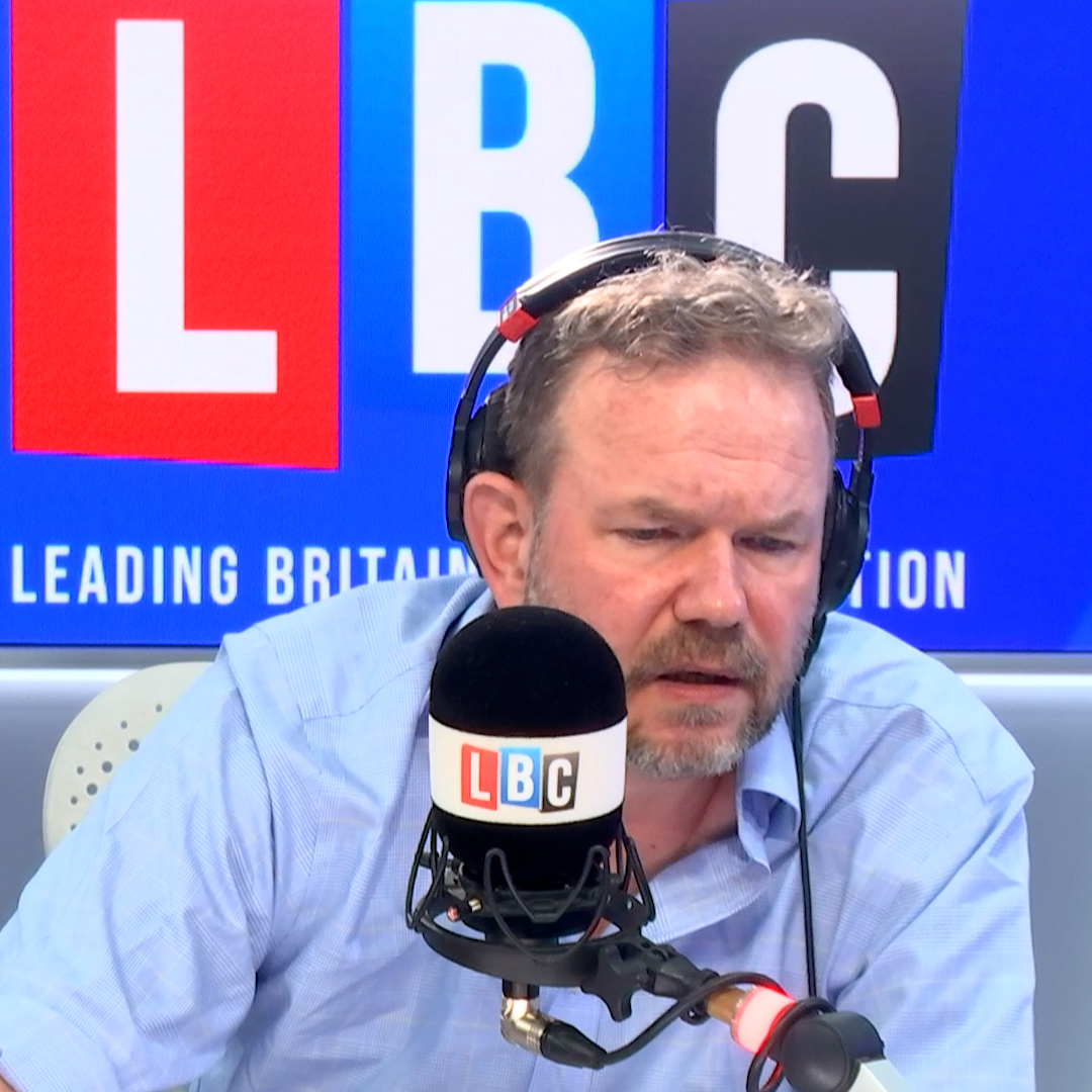 'The UK media will dedicate one twelfth of its attention to those stories that it did to events at Glastonbury...make of that what you will.' James O'Brien responds to news of Palestinian children being killed while queueing for water in Gaza due to Israel's 'technical error'.
