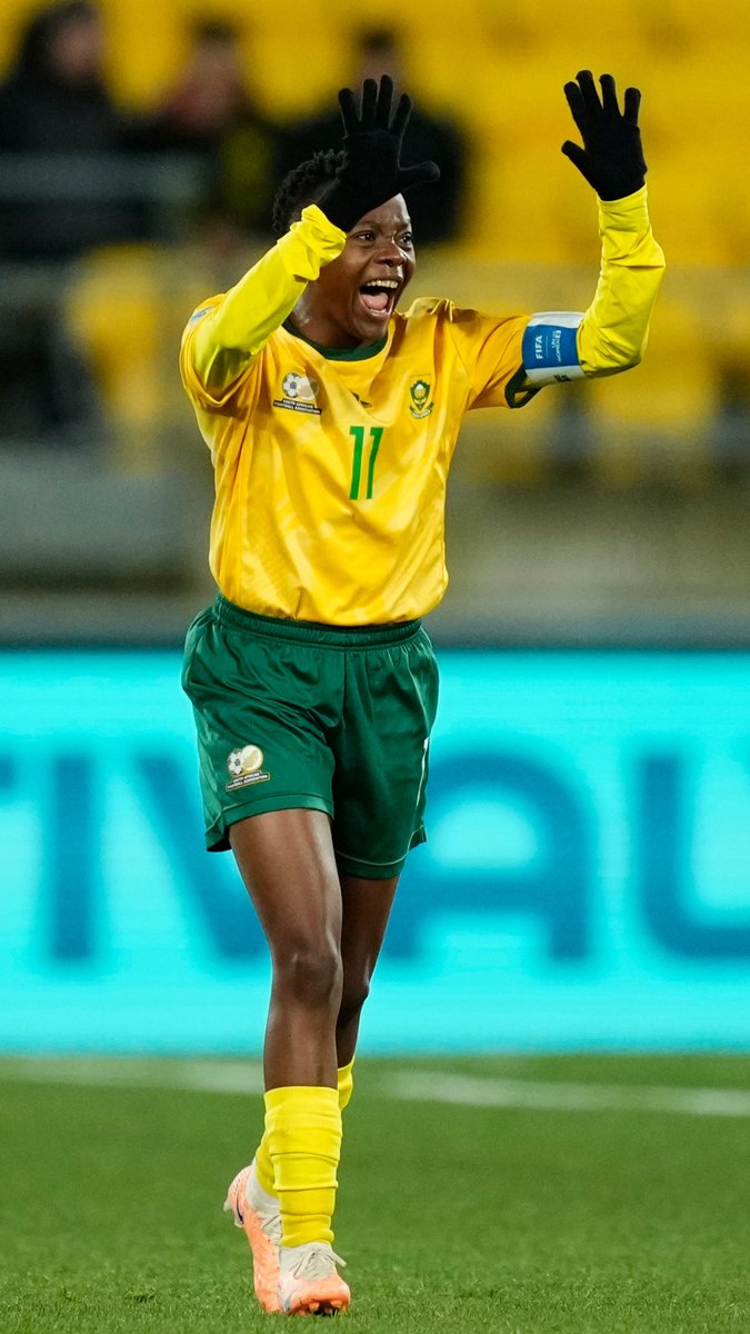 A smart finish. An iconic cele. 🐍 Banyana_Banyana | #FIFAWWC