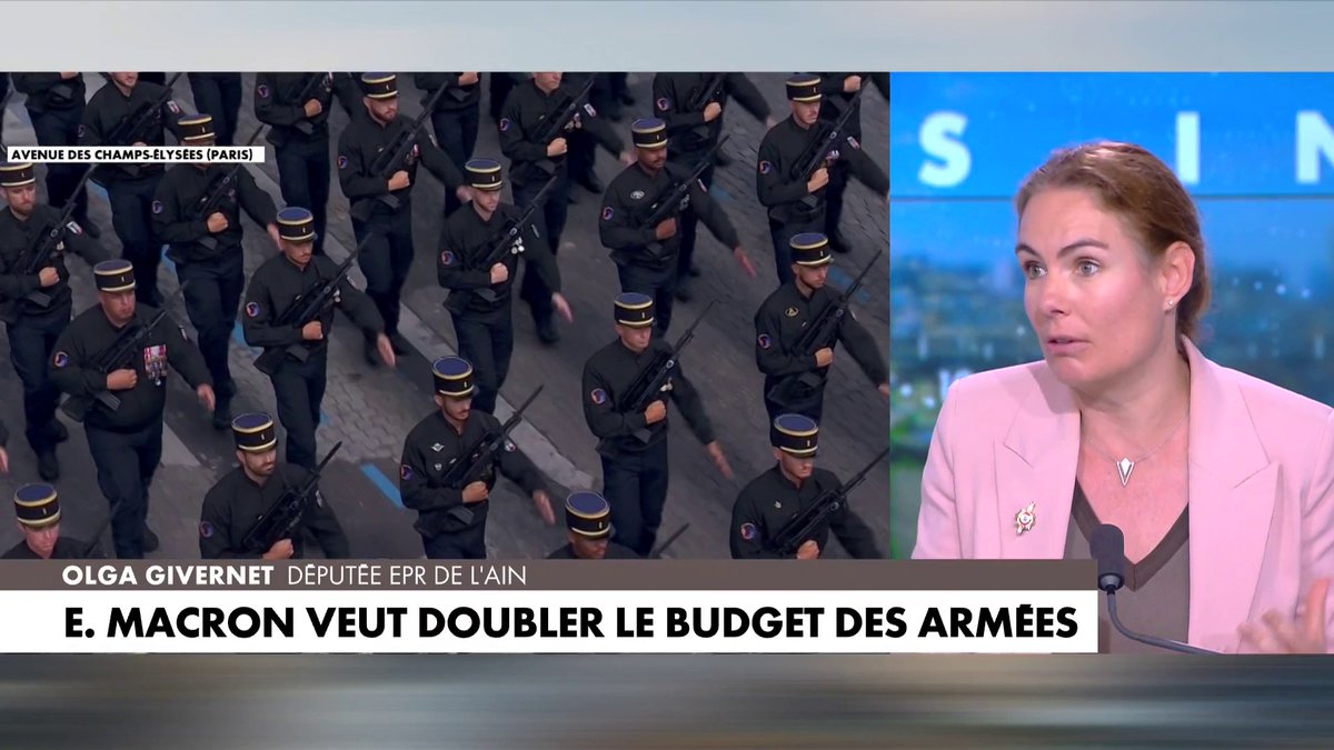 Olga Givernet : «Le président répond à la demande des Français pour le budget des Armées», dans #180MinutesInfo