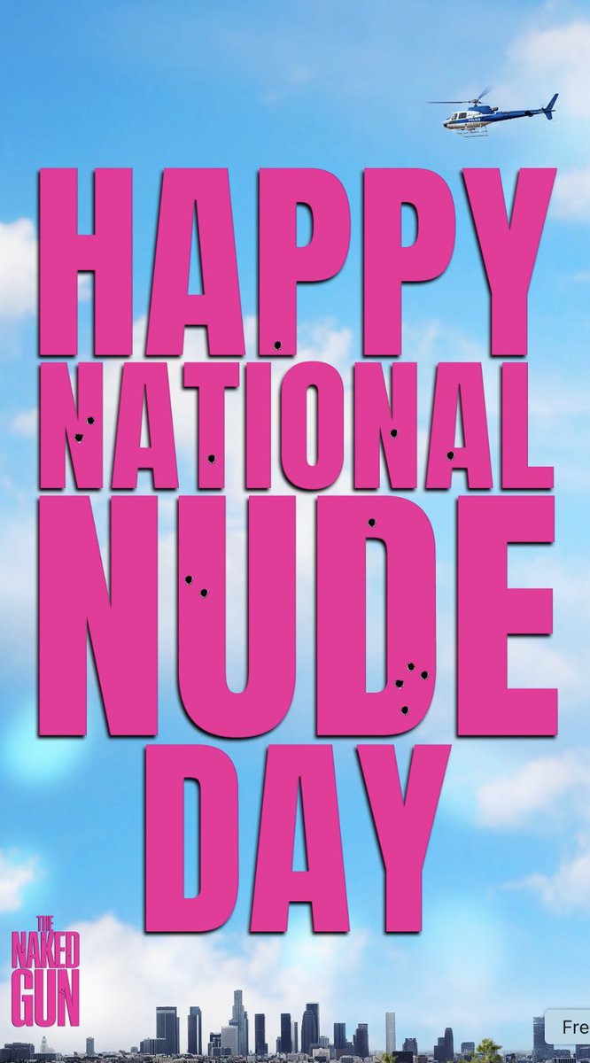 It’s #NationalNudeDay — so naturally, we recommend #NakedGun. Clothes optional, tickets required. Only in theatres August 1. 🎟️: