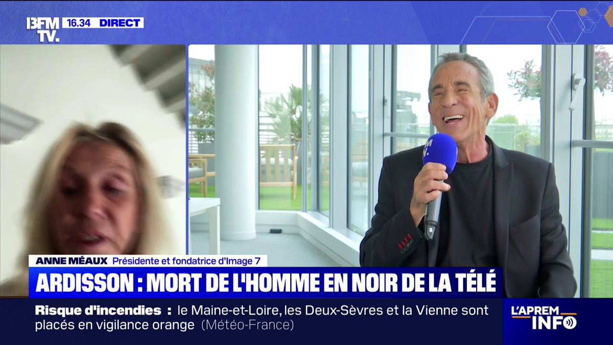 "Dernière les lunettes noires de son impertinence, se cachait une très grande tendresse" Anne Méaux, fondatrice d'Image 7, rend hommage à Thierry Ardisson