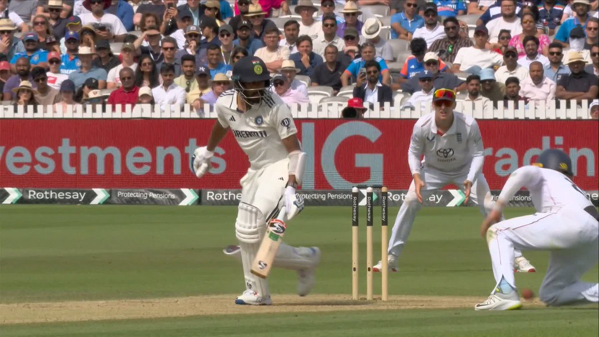 MILLIMETRES away from victory... The ball falls just short of Ollie Pope under the lid 🤏