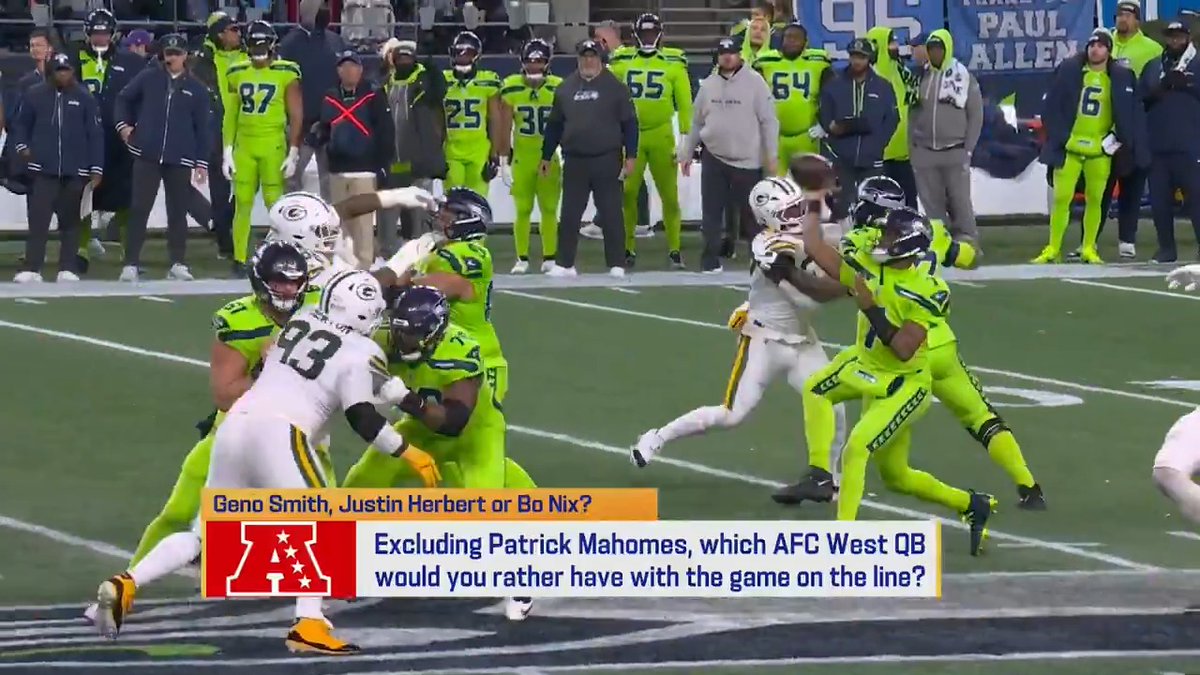 Which AFC West QB (other than Mahomes) are you taking to lead your team on a game-winning drive? For Manti Te'o, that guy is Geno 👀