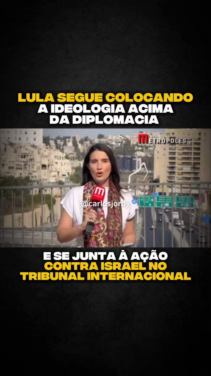 E depois ainda querem questionar de quem é a culpa pela taxação de 50%. Olha o nível da política externa do desgoverno lula. Agora se somam em ação contra Israel, País atacado por terror1sta5. Zero chances de dar certo.