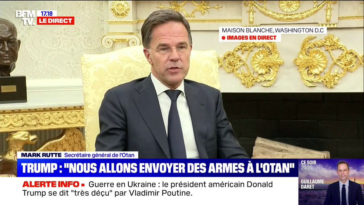 La centrale d’achat de l’industrie de l’armement US va tourner à plein régime grâce à l’employé du mois Mark Rutte. 👍
