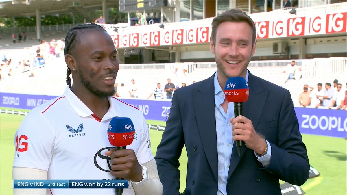 "I told him CHARGE THAT!" ๐ Jofra Archer reveals what he told Rishabh Pant after bowling him this morning ๐