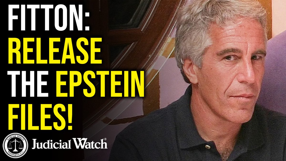 Simple plan: Just give the Epstein files to Judicial Watch ⚖️.
