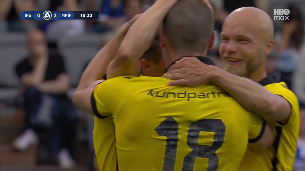 Jacob Bergström gör Mjällbys andra mål i matchen! Hans andra mål för säsongen! 🟡⚫️ 📲 Se matchen på HBO Max