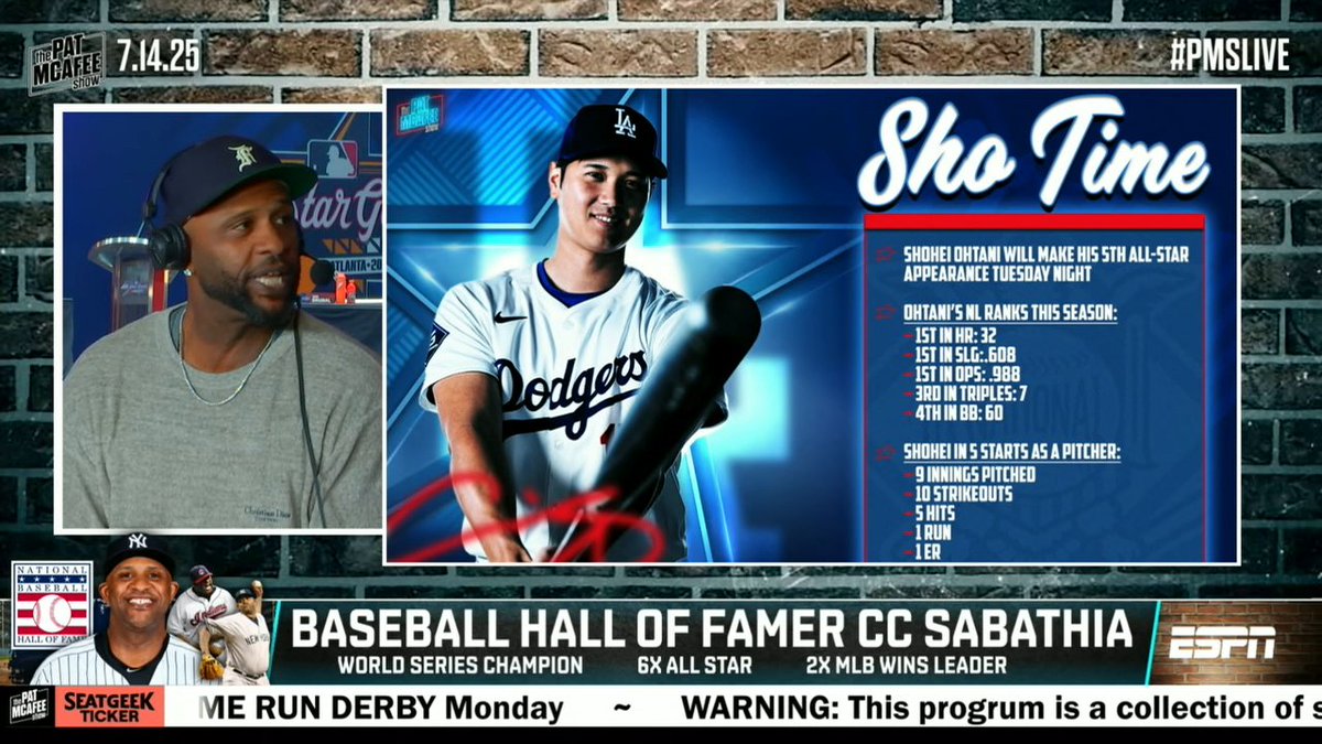 "That's the best baseball player I've ever seen in my life." CC Sabathia describes his reaction to seeing Shohei Ohtani hit for the first time 🤯🔥 Pat McAfee