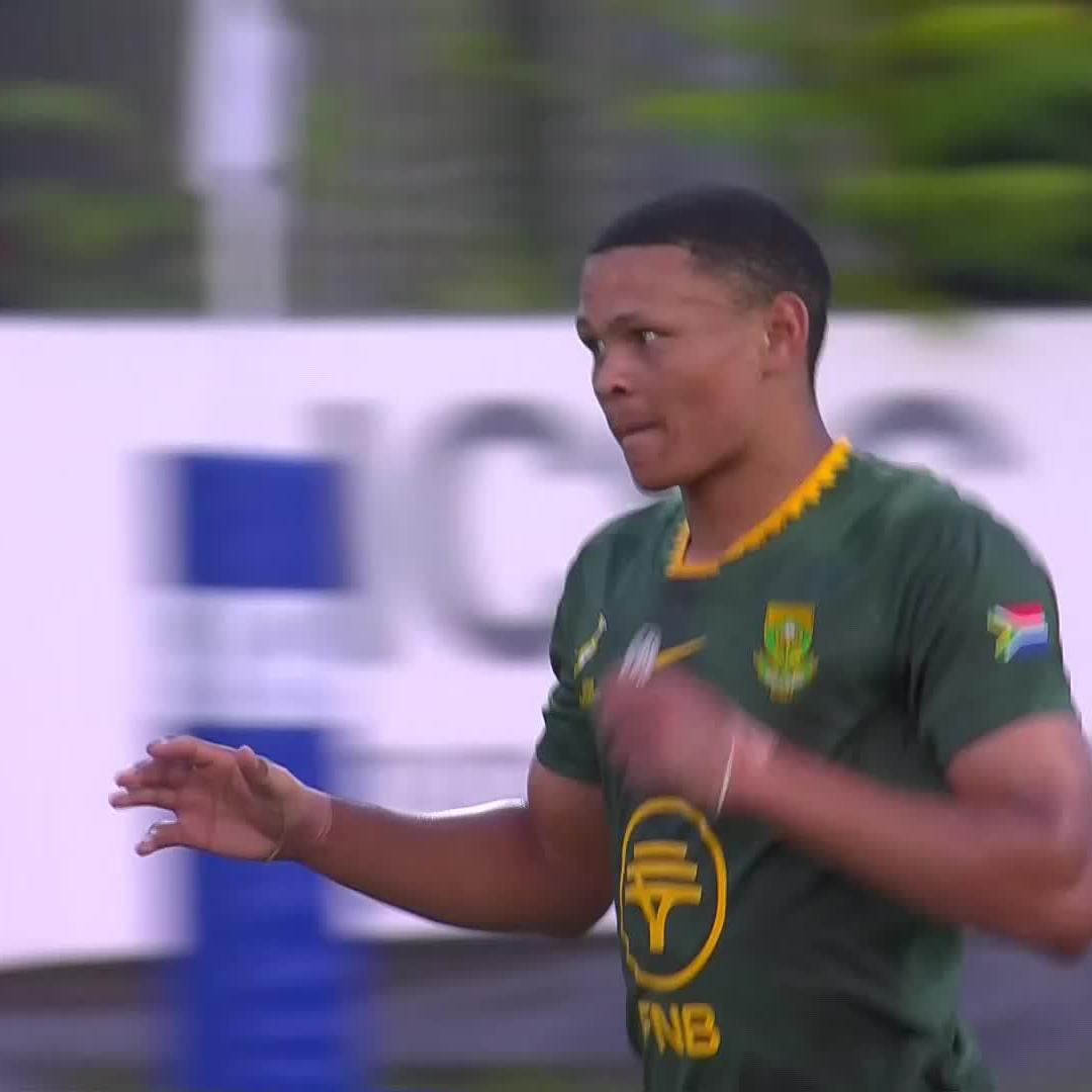 If you blink, you might miss it 🤏👀 Jaco Williams gets South Africa's third against Argentina 🇿🇦🔥 📺 Stream #WorldRugbyU20s on DStv: