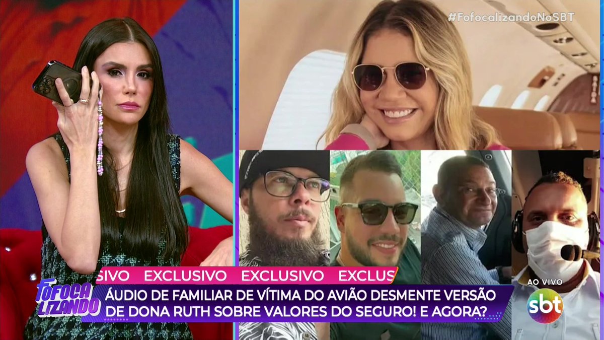 EXCLUSIVO! Áudio de familiar exclusivo de vítima do avião desmente versão de Dona Ruth sobre o dinheiro do seguro! #FofocalizandoNoSBT