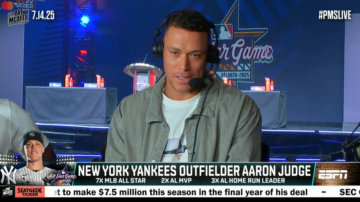 Aaron Judge doesn't think he's "the guy" 😂🔥 (via Pat McAfee)