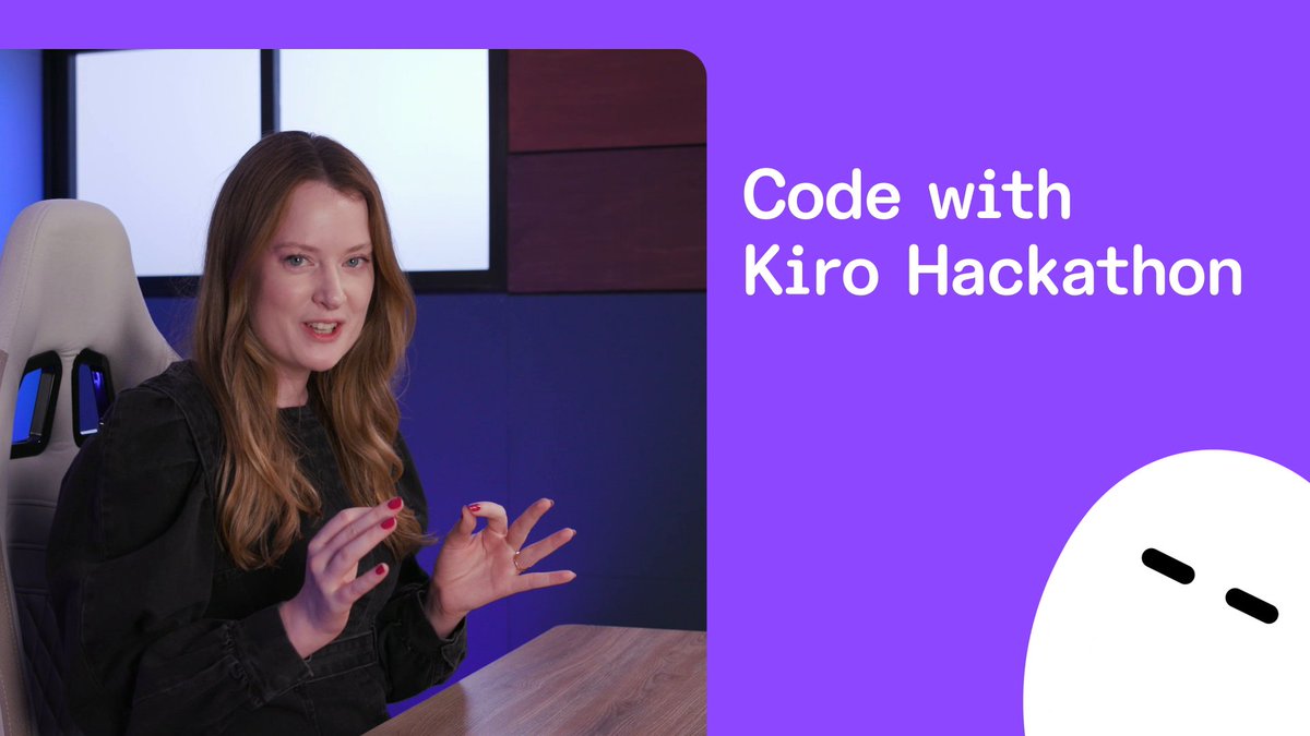 Ready to level up your dev game? The Code with Kiro Hackathon comes with $100K in prizes and one serious AI sidekick 👻 Kiro works alongside you from spec to prod. You dream it, Kiro helps you build it Register at #KiroDotDev #CodewithKiro #Hackathon