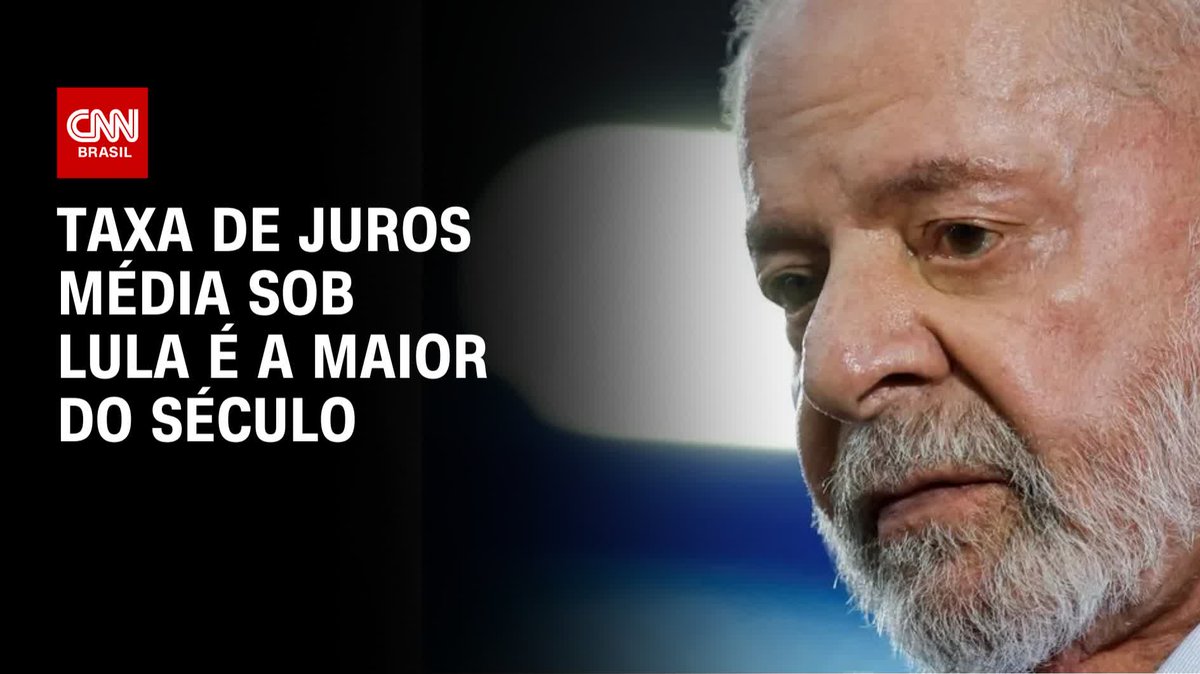 Taxa de juros média sob Lula é a maior do século; assista #CNNPRIMETIME