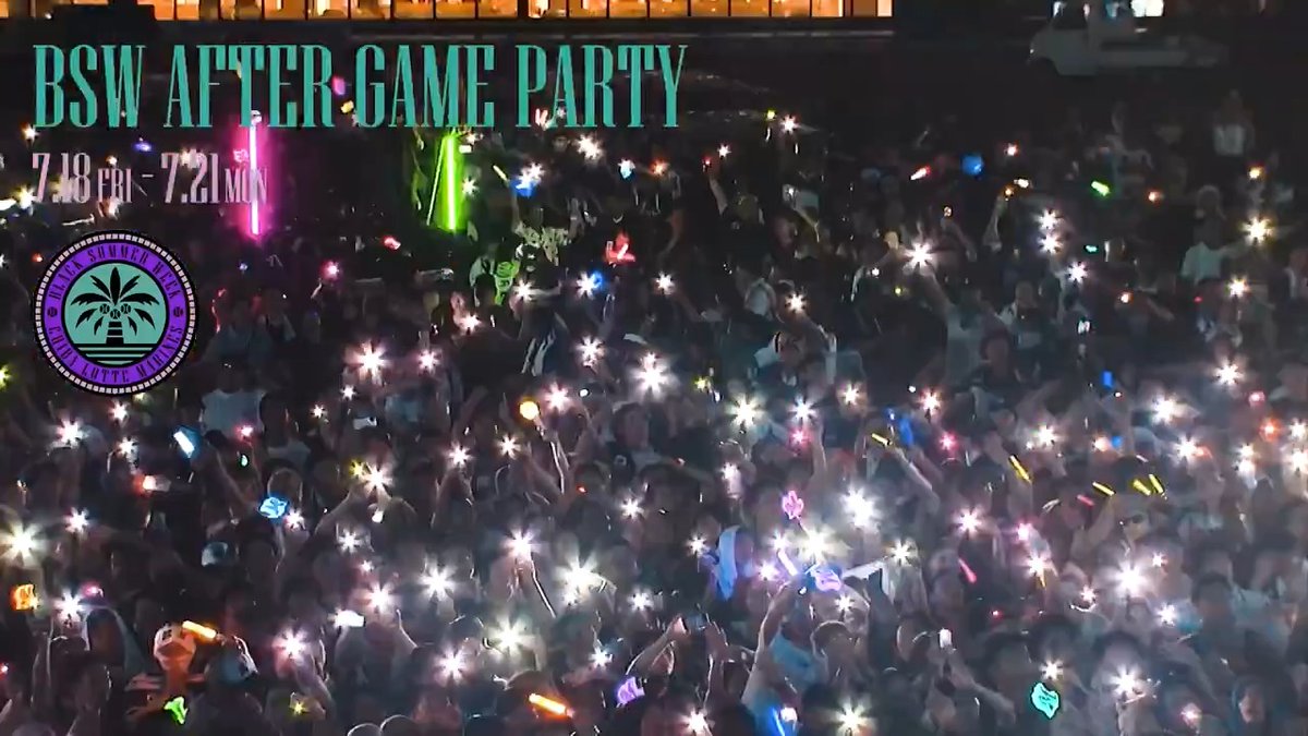 7/18(金)～21(月・祝)バファローズ戦の試合後に「BSW AFTER GAME PARTY」を開催！ 音楽に加えて映像、照明、ウォーターキャノンの演出効果で、グラウンド内がフェス仕様に。 歌って踊って、マリーンズの夏を体感しよう！ チケットは好評販売中です。 ▼ #chibalotte #BSW