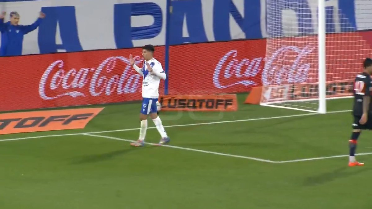 EL PRIMERO DEL FORTÍN EN EL AMALFITANI: Tomás Galván marcó el 1-0 de Vélez ante Tigre en el #TorneoClausura.
