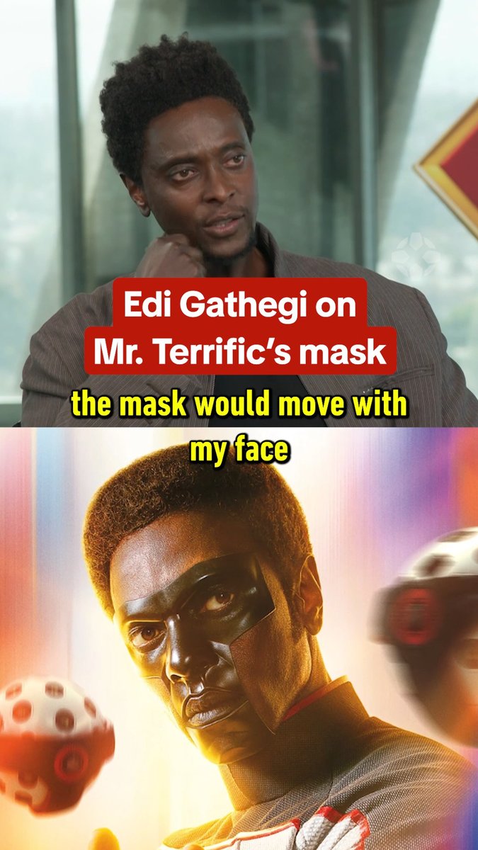 Did Superman star Edi Gathegi steal Mr. Terrific's jacket? Maybe...