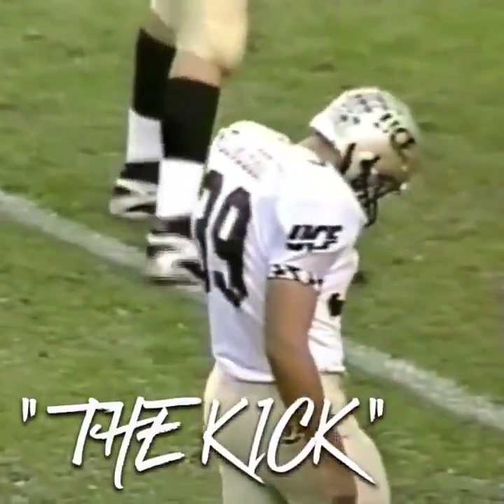This video will give you chills....even if you're not a UCF fan. UCF set up for a field goal down by 1 point in Tuscaloosa. There were 3 seconds left in the game. The date was October 28, 2000.