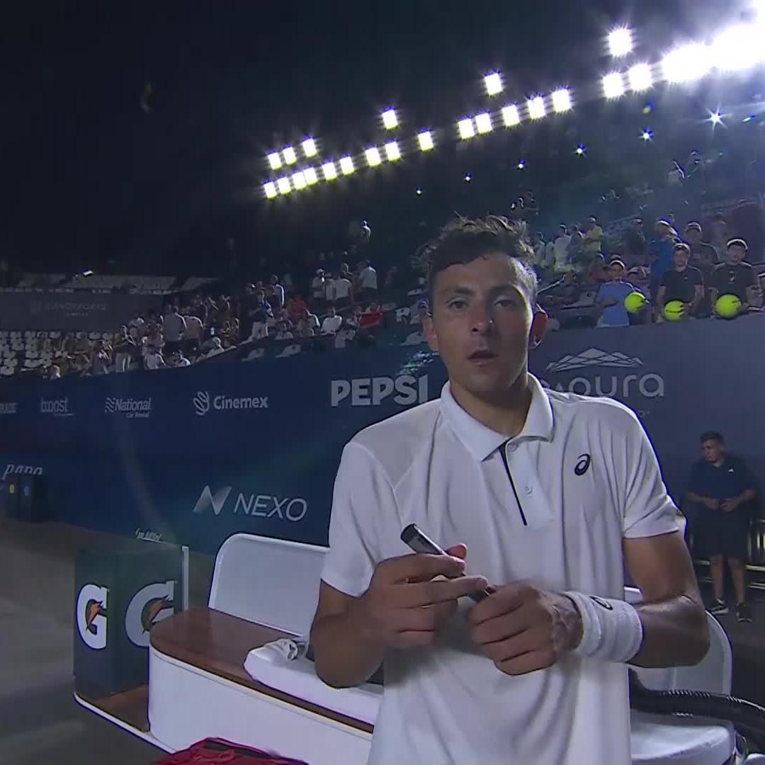 Three challenger titles, and now his first ATP hard court win of 2025 💪 Emilio Nava takes out Vukic 7-6, 6-3 at #LosCabosTennisOpen
