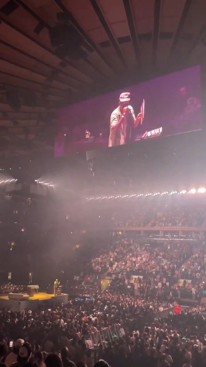 During his Chromakopia The World Tour at MSG, Tyler, The Creator gives credit to Pusha T and Malice of Clipse for inspiring how he raps. “This is my muthaf**kin’ DNA. This is the base, the core of how I rap, I put these words together. The sh*t y’all hearing tonight would have not been possible without 11-year-old me hearing this f**king album, Lord Willin’ by the Clipse, right the f**k here.”