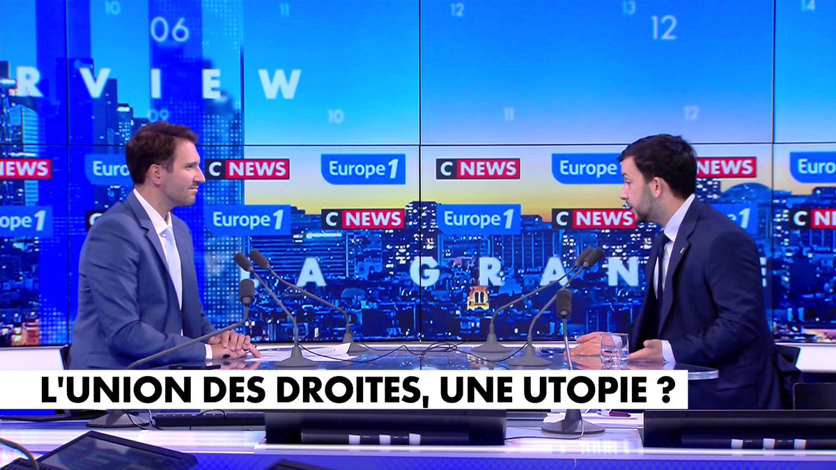 D’après le député RN Jean-Philippe Tanguy, interrogé sur une union des droites, «on ne peut pas faire confiance à Bruno Retailleau et à Laurent Wauquiez», dans #LaGrandeInterview