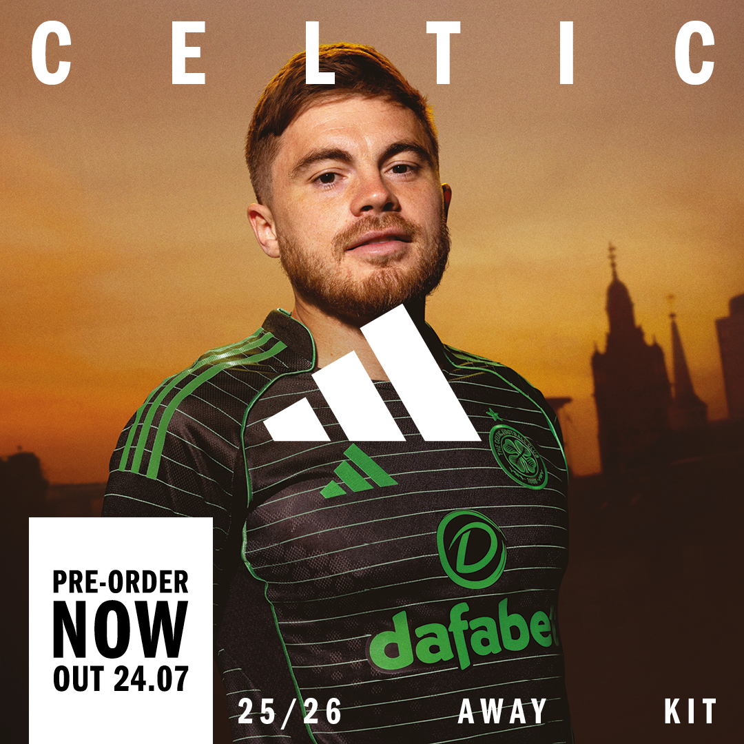 everywhere we go 💚 the new Celtic 25/26 away jersey, available 24.07 adidas Football