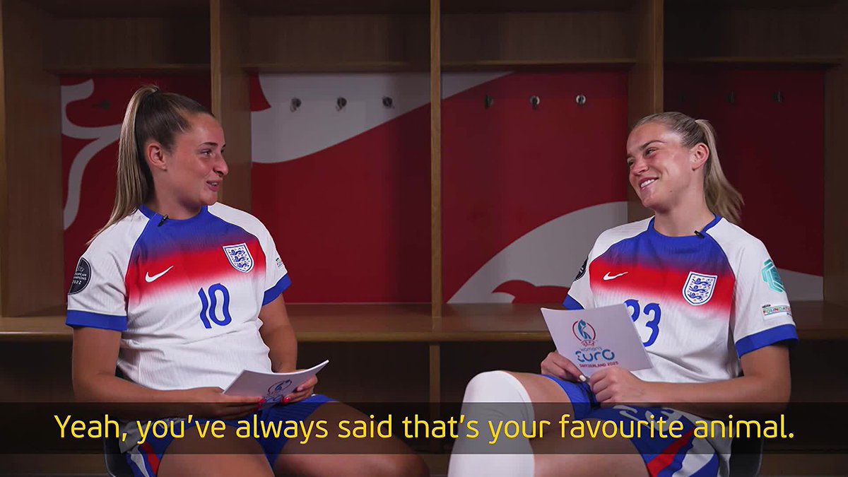 'What animal would you like to be for a day?' - The answers might surprise you 😅 Ella Toone and Alessia Russo have a go at some Tiki-Taka questions Lionesses | #WEURO2025