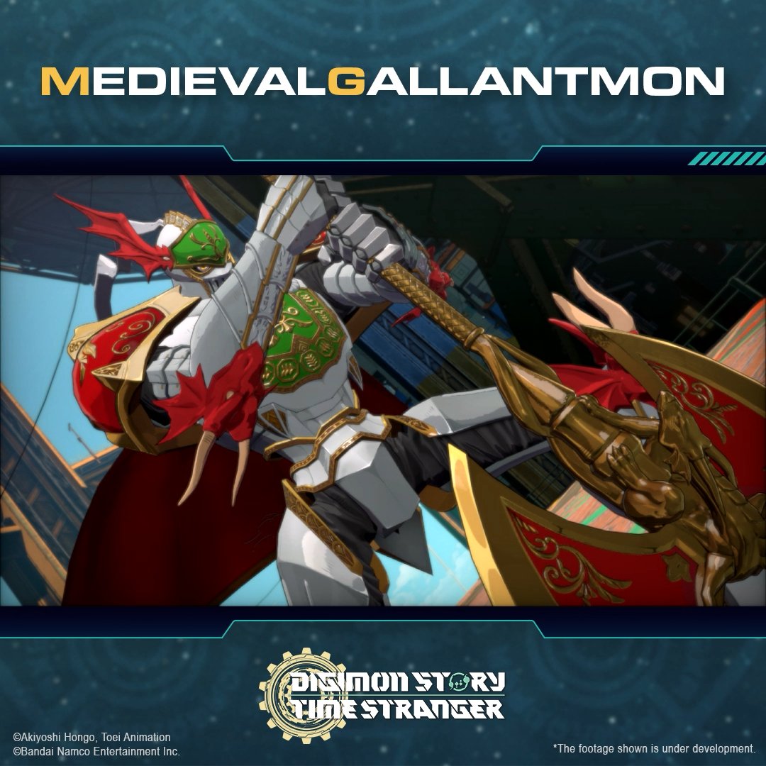 MedievalGallantmon Nivel: Mega Tipo: Guerrero Atributo: Datos #ADAMAS_ConfidentialReport #TimeStranger