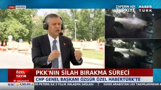 🟥Cumhurbaşkanı Erdoğan: AK Parti, MHP ve DEM, biz en azından üçlü olarak bu yola yürümeye kararı verdik. 🟥CHP Genel Başkanı Özel: 19 Mart 2028 günü Saraçhane'de çadırlar kurulacak, ben Habertürk'e konuşuyor olacağım. 19 Mart darbesinin yıl dönümünde." CHP Lideri Özgür Özel açıklamaları Habertürk'te değerlendirdi.