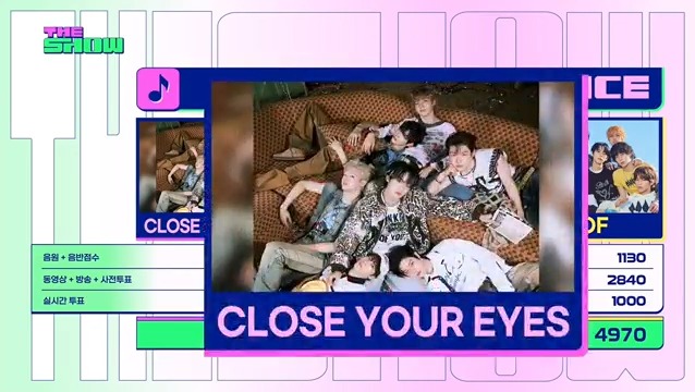 ๐ CLOSE YOUR EYES (CLOSE YOUR EYES) took first place on this week's The Show, earning the 1st win for โSnowy Summerโ โ Congratulations! ๐ #SnowySummer1stWin #CLOSEYOUREYES3rdWin #CYE3rdWin #CLOSEYOUREYES #ํด๋ก์ฆ์ ์ด์์ด์ฆ CLOSE YOUR EYES MEMBERS (250715)
