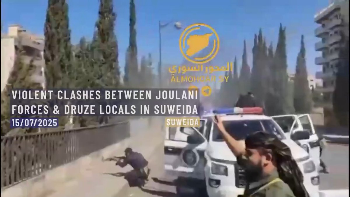 ⚡️⭕️ Heavy fighting breaks out in Suwayda Province after Druze religious leaders declare general mobilization to confront the HTS Joulani forces. Syria, Suweida. 15th of July, 2025.