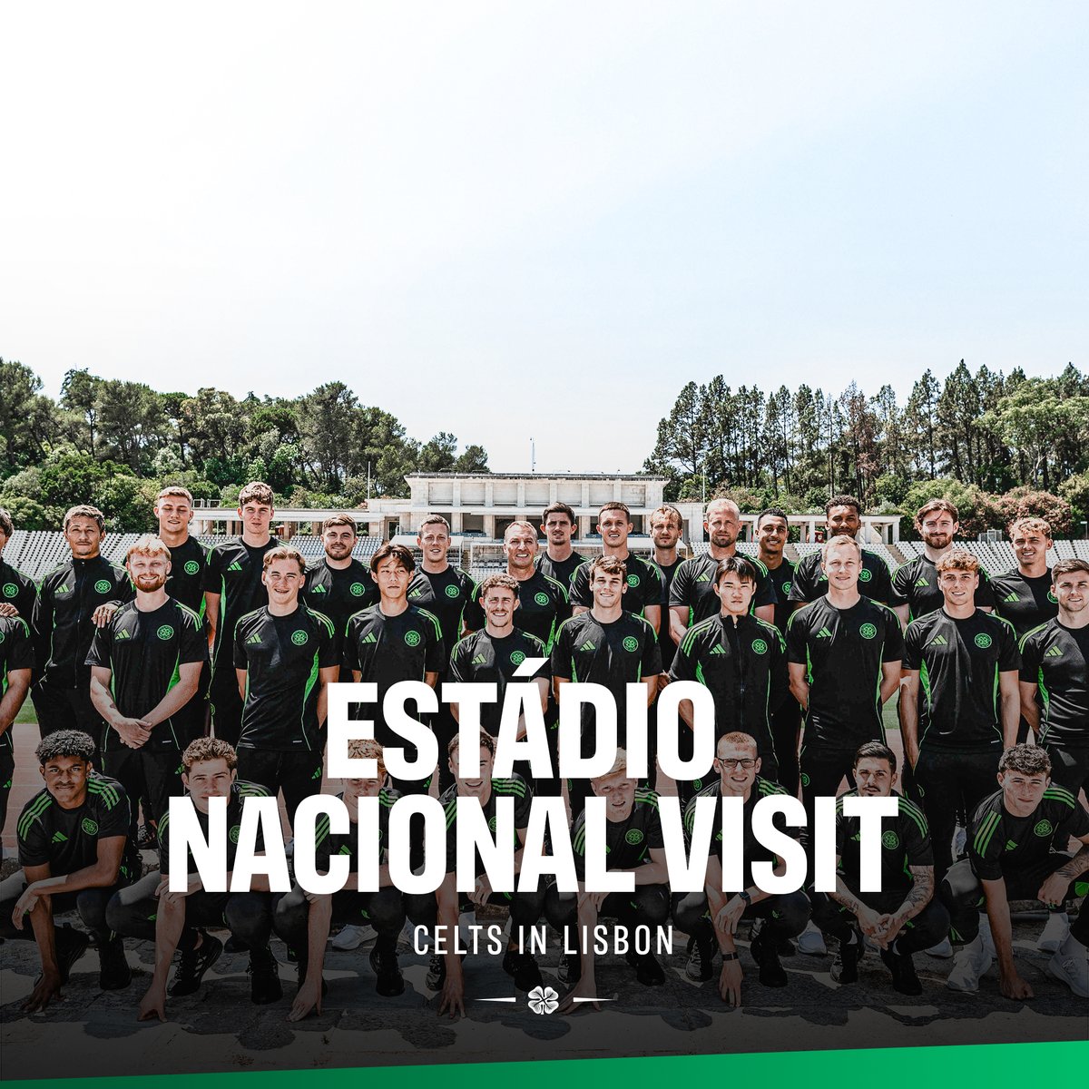 A special day in Lisbon 🇵🇹 The Celtic first-team squad, manager Brendan Rodgers, and backroom staff visited the iconic Estádio Nacional, the site of the club’s greatest triumph in 1967 ⭐🏆 #SummerOfCeltic🇵🇹 | #ReturningChampions | #CelticFC🍀