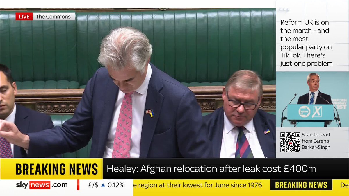 "This data leak should never have happened.' Shadow defence secretary James Cartlidge reacts after it was revealed thousands of Afghans are being relocated to the UK after the personal data of those who supported the British military were leaked.