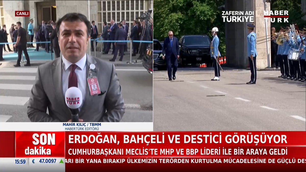 #SONDAKİKA - Cumhurbaşkanı Erdoğan, Devlet Bahçeli ve Mustafa Destici ile görüşüyor.