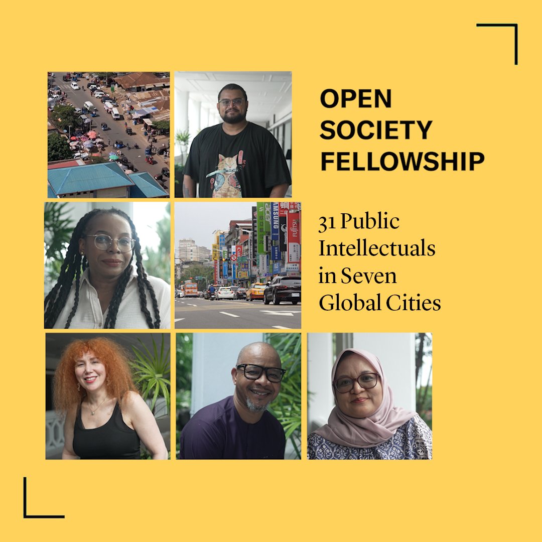 Congratulations to the 2025 Open Society Fellows! The fellows are a group of 31 public intellectuals from seven global cities who will help shape global conversations on the most pressing issues of our time: Beirut 🇱🇧 Buenos Aires 🇦🇷 Colombo 🇱🇰 Dar es Salaam 🇹🇿 Jakarta 🇮🇩 Lagos 🇳🇬 Taipei 🇹🇼 The fellows bring innovative approaches to fundamental open society concerns including the state of democracy, the climate crisis, journalism, digital finance, nationalist movements, urbanism, migration, and more.
