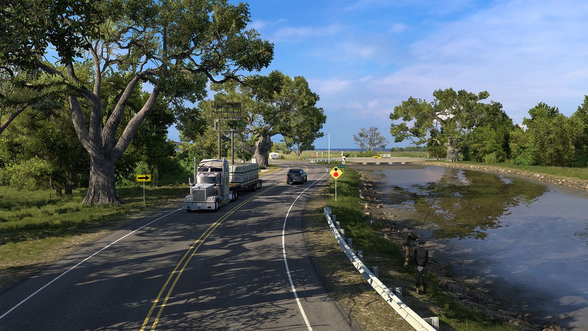 Let's take a look at Louisiana's beautiful nature! 🏞️ Lakes, rivers, swamps, bayous, and forests reveal the incredible diversity of the Pelican State. Today, we're excited to show you how we're bringing it all to life in ATS! 🚛🇺🇸 See more 👇