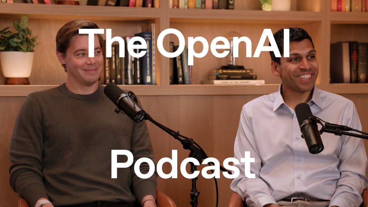 A Chief Economist and a COO walk into a podcast... @ronniechatterji and Brad Lightcap talk about the future of jobs and the economy in the age of AI on Episode 3 of the OpenAI podcast, now live.