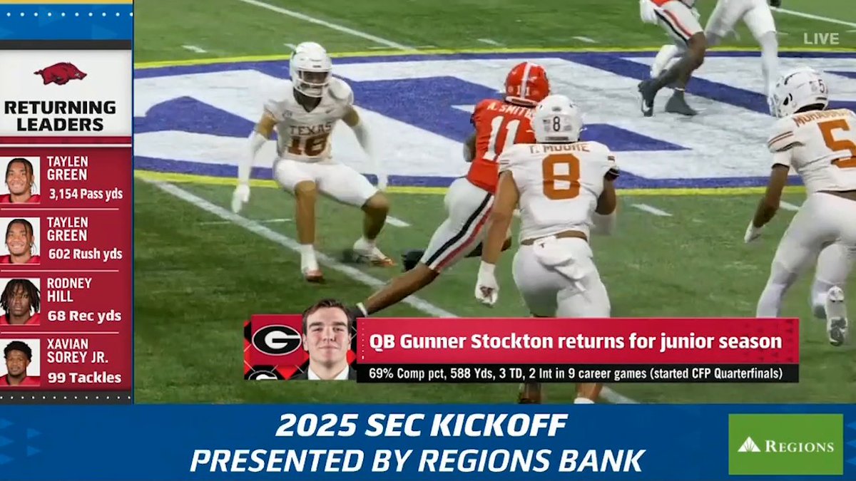 "I just think people are really underestimating how talented Gunner Stockton actually is." Jordan Rodgers gives Georgia Football's Gunner Stockton his flowers 👏