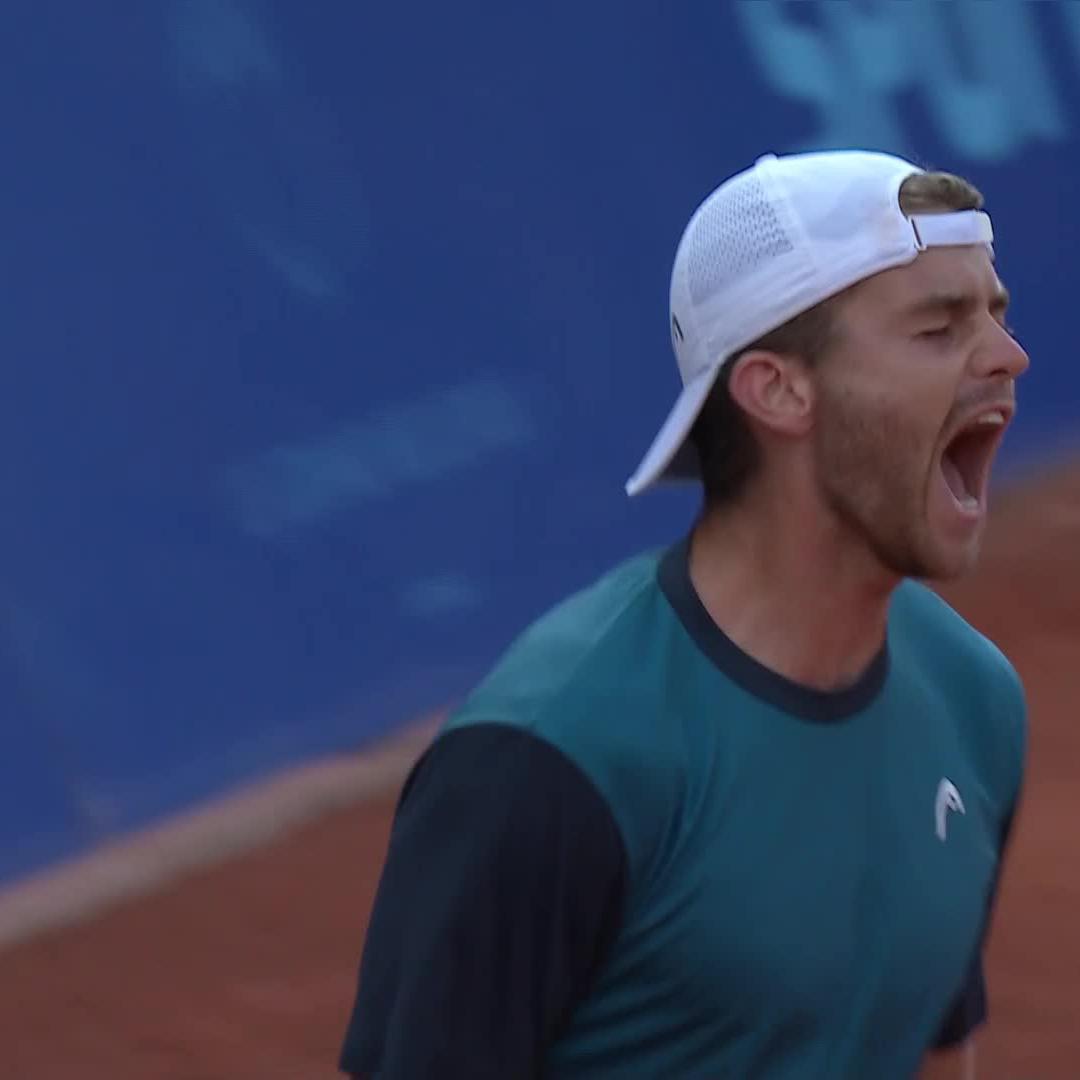 First Win Feels 🥹 Jerome Kym earns his first ATP Tour win with a 7-5 4-6 7-5 victory over Hemery, in front of his home crowd! EFG Swiss Open Gstaad