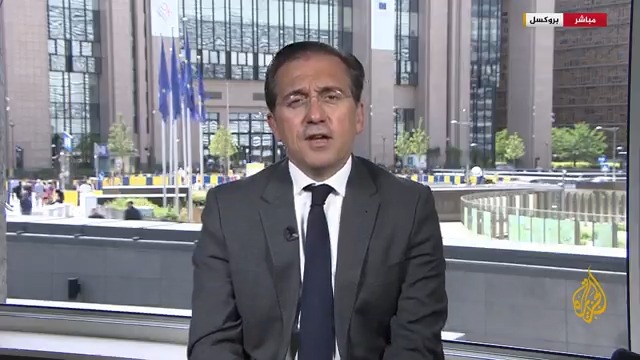 وزير الخارجية الإسباني للجزيرة خوسيه مانويل ألباريس للجزيرة: نقترح تعليق أي عملية بيع للأسلحة لإسرائيل، ولا نسمح للسفن التي تحمل السلاح لإسرائيل بالوقوف في موانئنا #حرب_غزة #الأخبار