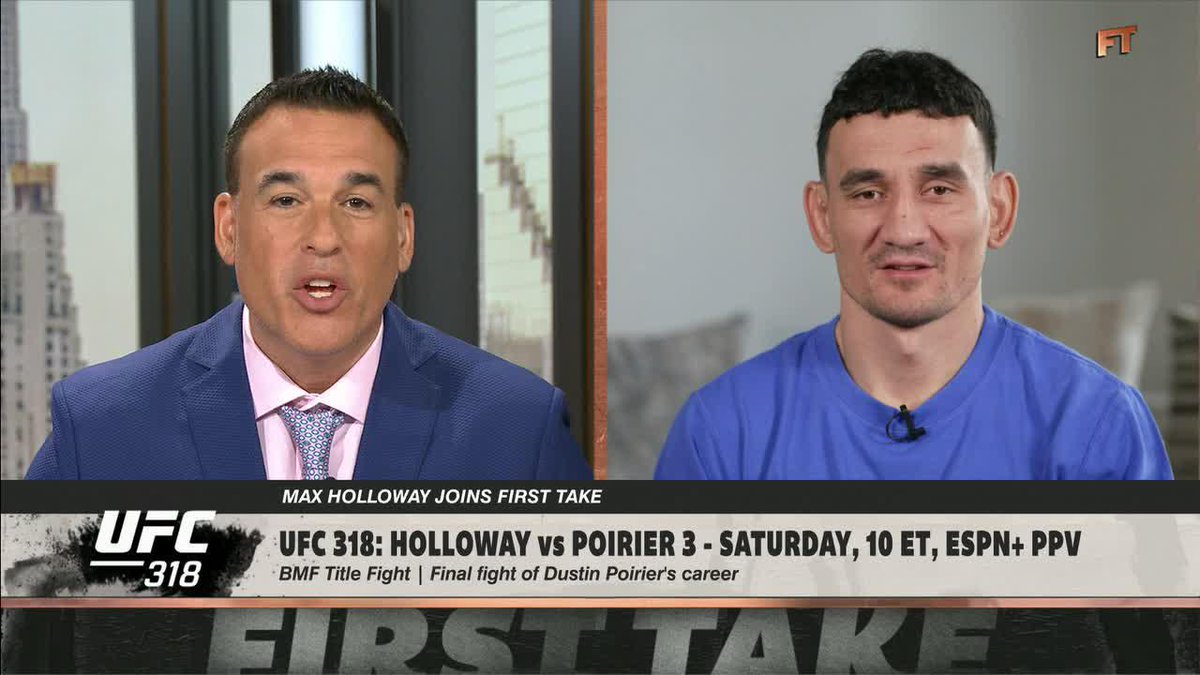 Max Holloway joins us to talk about facing Dustin Poirier in #UFC318 ✍️ "He's a legend. ... It's an honor to be his last dance."
