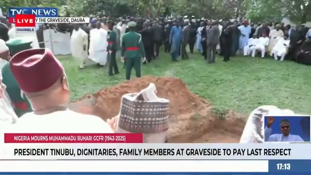 Buhari’s body gets to its final resting place #CTVTweets #Buhari #BuharisBurial