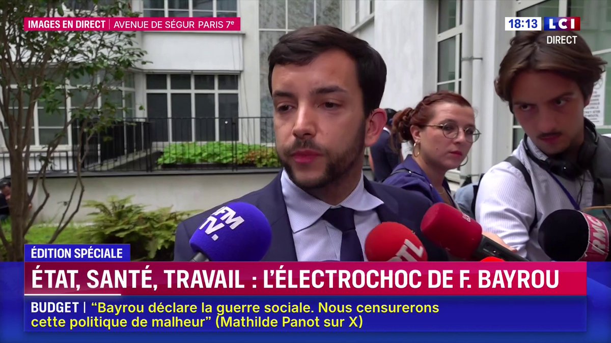 🔴 Budget 🗣️ "C'est un échec, pas seulement parce que c'est injuste socialement, parce que c'est stupide économiquement, c'est la purge sans la solution", réagit Jean-Philippe Tanguy Ⓜ️ aux annonces de François Bayrou