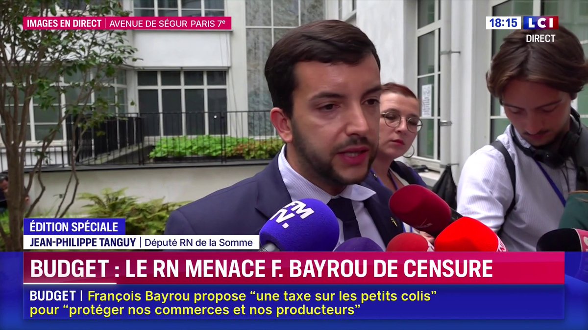 🔴 Budget 🗣️ "J'avoue que supprimer deux jours fériés... Je n'y croyais pas parce que c'est tellement le niveau zéro de la politique... Je suis consterné", réagit Jean-Philippe Tanguy Ⓜ️ aux annonces de François Bayrou