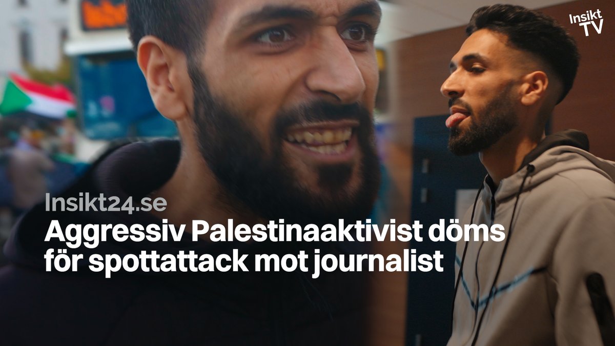 Aggressiv Palestinademonstrant döms för spottattack mot Insikt24-reporter ▹ Se videoreportaget och läs mer om domen mot Palestinademonstranten här: ▹ Stöd Insikt24 genom att swisha 350 kronor till 123 524 6871 för en halvårsprenumeration.